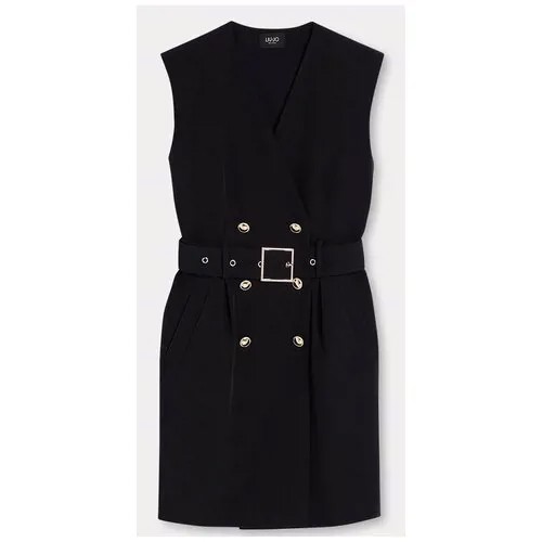 Платье-пиджак LIU JO, прилегающее, мини, карманы, размер 42(M), черный