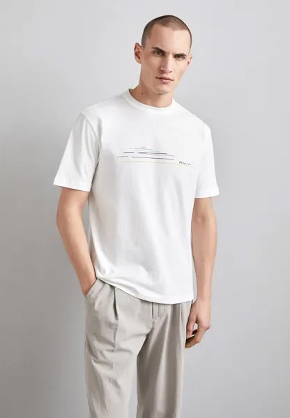 Футболка с принтом MENS CHEST STRIPE PS Paul Smith, белый