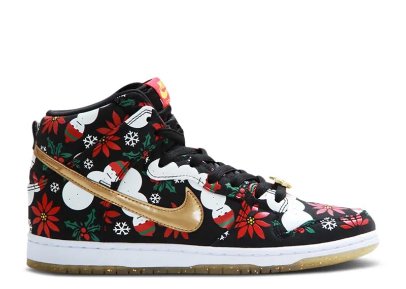 Кроссовки Nike Concepts X Dunk High Sb Premium 'Ugly Christmas Sweater' Special Box, черный