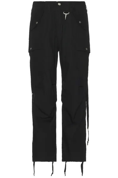 Брюки Reese Cooper Cotton Ripstop Wide Leg Cargo, черный