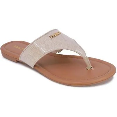 Женские сандалии Nautica Holly Oak Beige Thong Sandals 7,5 Medium (B,M) BHFO 5770