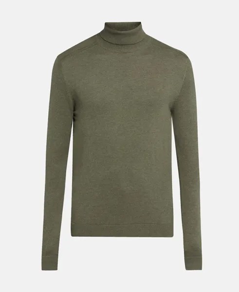 Пуловер с высоким воротником Selected Homme, зеленый