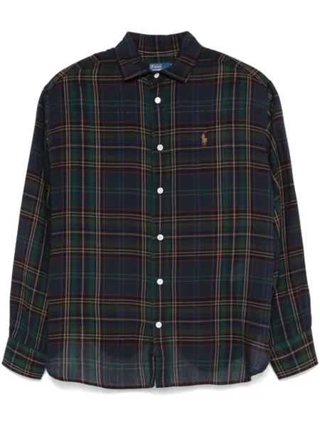 Polo Ralph Lauren рубашка в клетку, синий