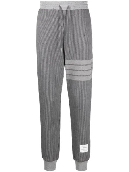 Thom Browne спортивные брюки с кулиской, серый