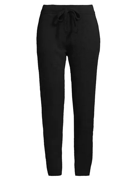 Вязаные джоггеры до щиколотки из букле Jogger Eberjey, черный
