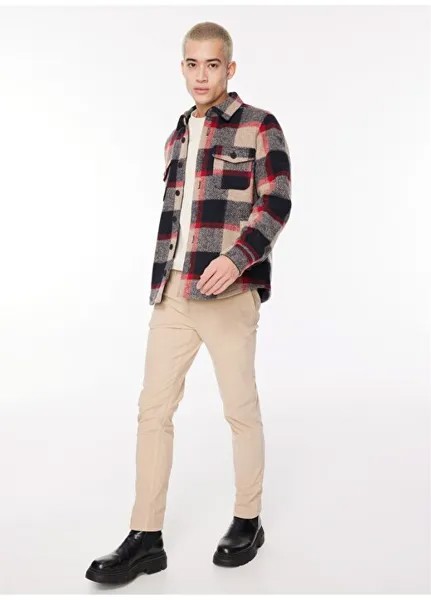 Мужские брюки Slim Fit Stone с нормальной талией FM23W15PU Fred Mello, серый