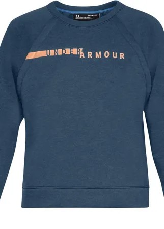 Толстовка женская Under Armour Rival Fleece Crew синяя XS