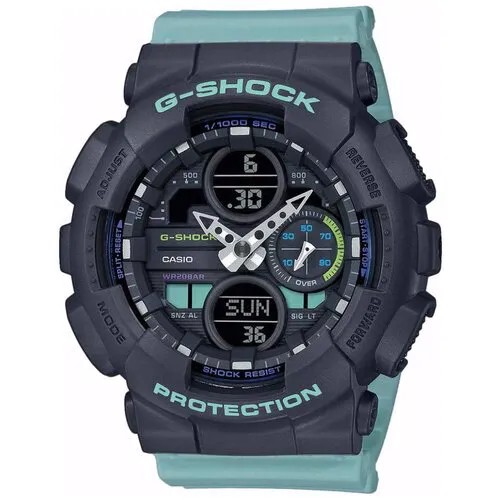 Наручные часы CASIO G-Shock, черный, бирюзовый