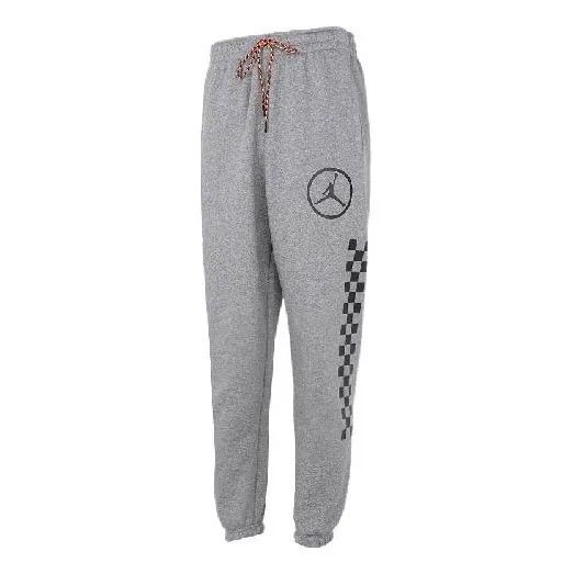 Спортивные штаны Men's Air Jordan Large Logo Casual Fleece Sports Pants/Trousers/Joggers Gray, серый