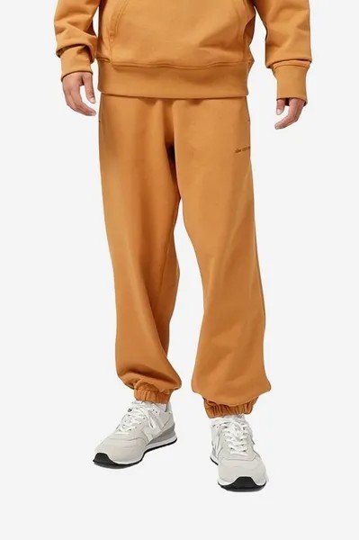 Спортивные брюки из хлопка New Balance, оранжевый