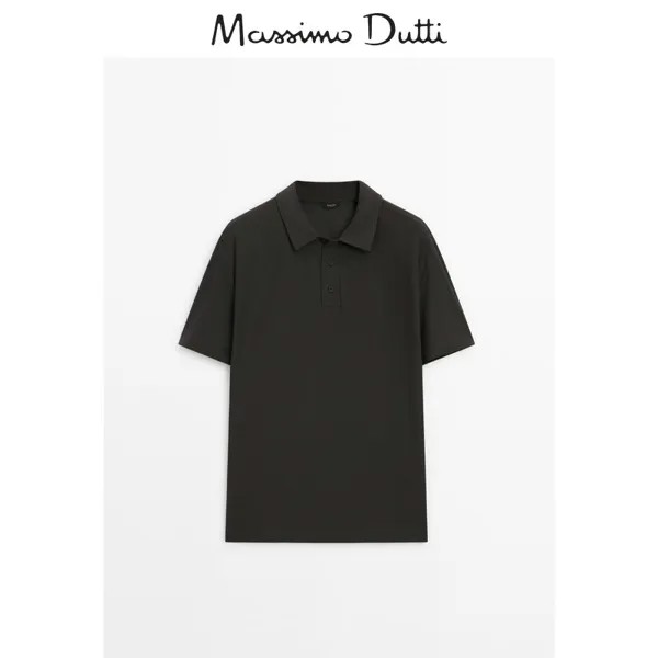 Рубашка мужская Massimo Dutti с короткими рукавами, синий