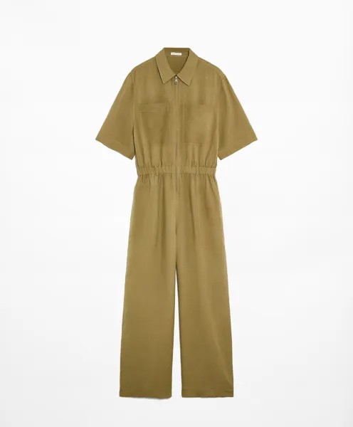 Костюм Oysho Linen Blend, зеленый