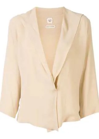 Hermès блузка с глубоким V-образным вырезом pre-owned