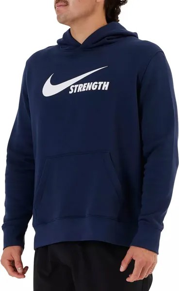 Мужская худи Nike Strength, темно-синий/белый