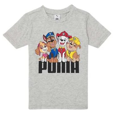 Футболка с короткими рукавами и круглым вырезом Puma Patrol X для мальчиков, размер XS, повседневная