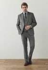 Костюмные брюки TRIMMED SUIT TROUSERS REGULAR FIT Next, серый