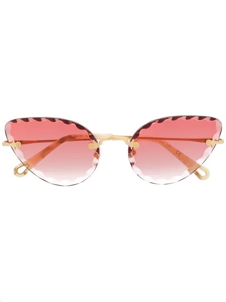 Chloé Eyewear солнцезащитные очки в оправе 'кошачий глаз'