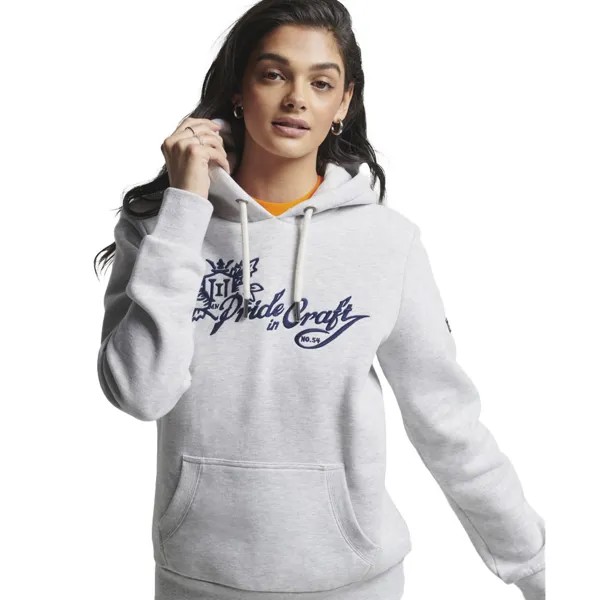 Худи Superdry Vintage Pride In Craft, серый