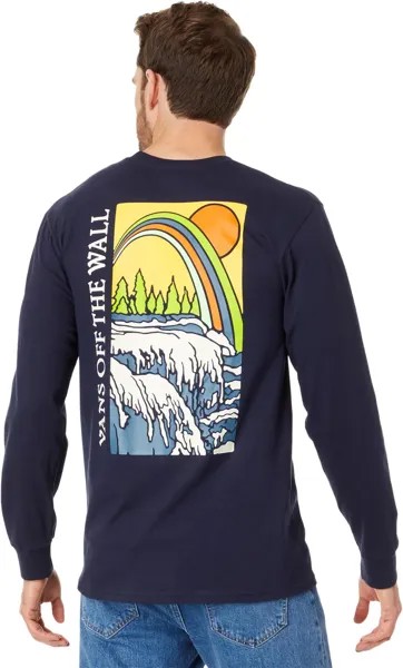 Футболка Vans Positive Vibes Scenic Long Sleeve Tee, темно-синий