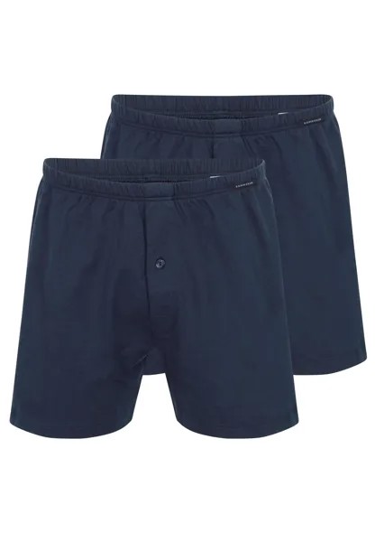 Боксеры Schiesser Boxershorts Singel-Jersey, темно-синий