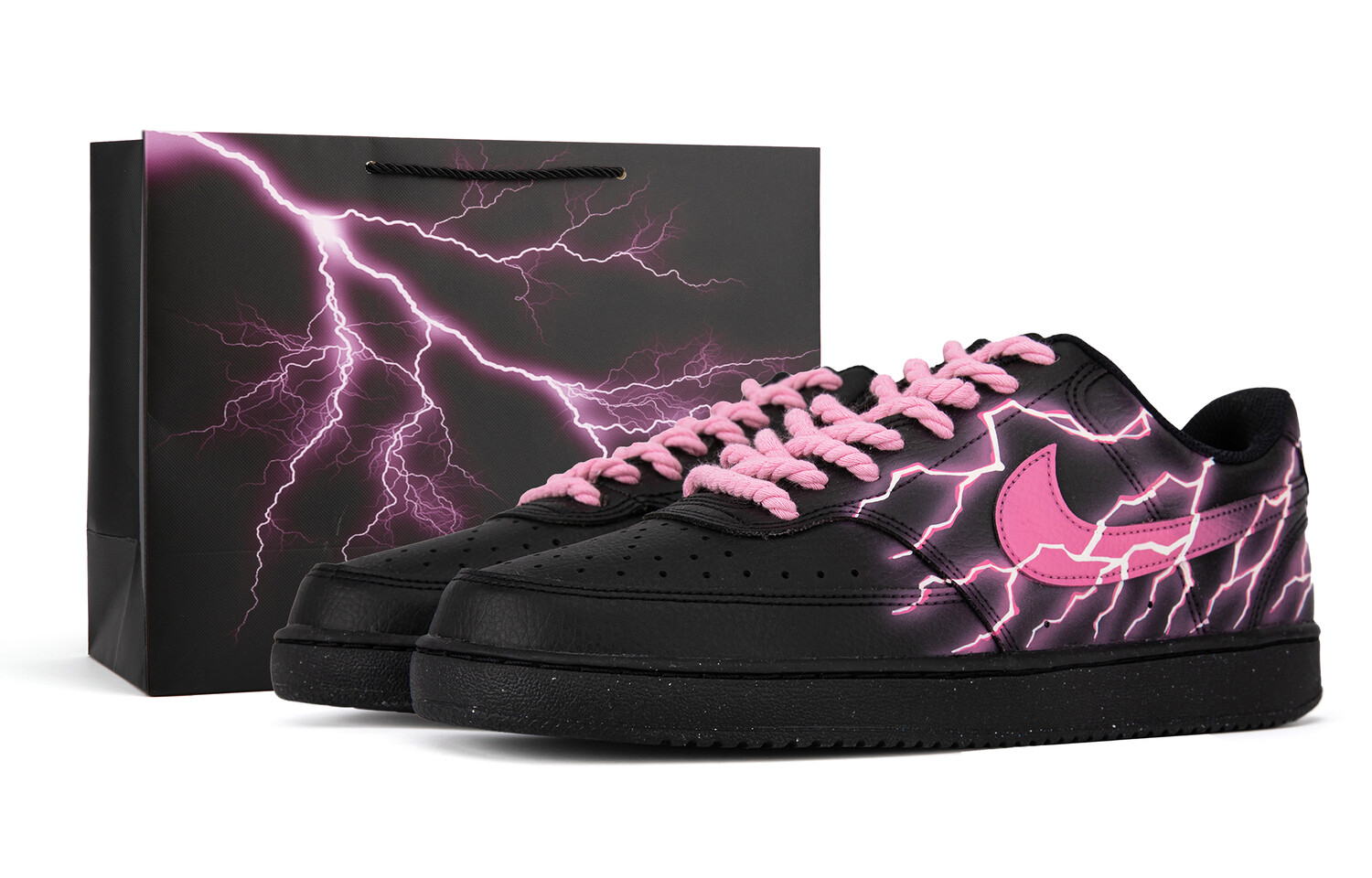 Кроссовки Nike Court Vision Skateboarding Shoes Unisex Low-top, черный