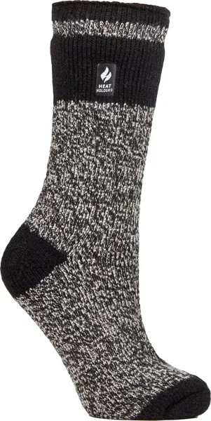Женские носки Snowdrop ORIGINAL Block Twist Heat Holders, черный/кремовый