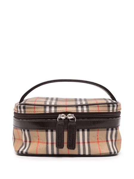 Burberry Pre-Owned косметичка в клетку House Check