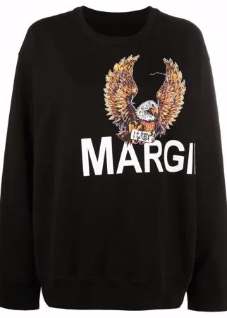 MM6 Maison Margiela свитер с принтом