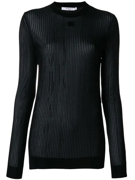 Givenchy 4G semi-sheer pleated top