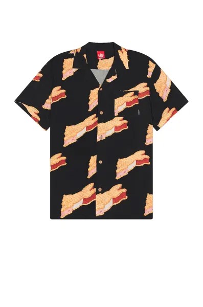 Рубашка ICECREAM Base Short Sleeve Woven, черный