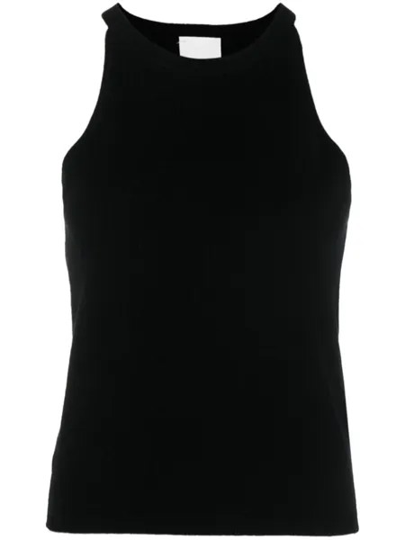 Allude кашемировый топ без рукавов, черный