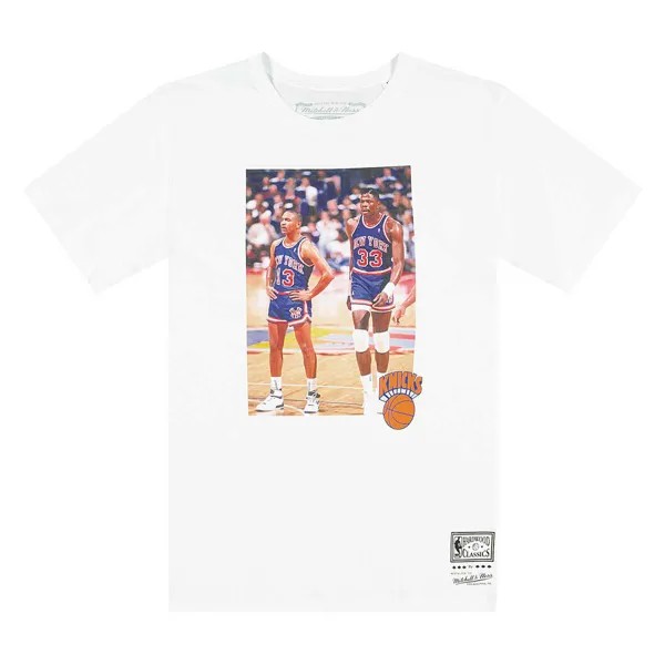 Футболка NBA New York Knicks Player Photo T-Shirt Mitchell And Ness, цвет Weiß