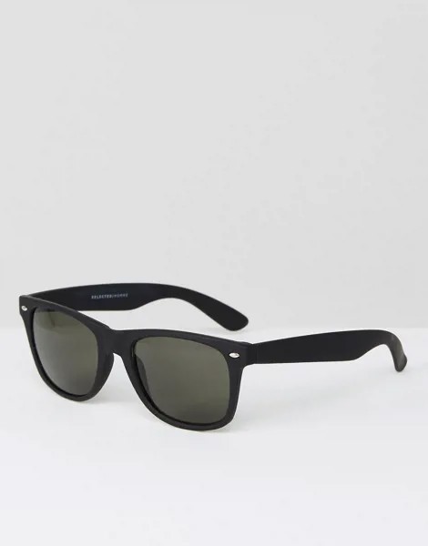 Черные солнцезащитные очки Selected Homme-Коричневый