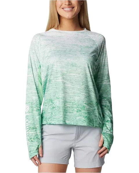 Лонгслив Columbia Super Tidal Tee Vent, цвет Ocean Mint Digiscale Fade