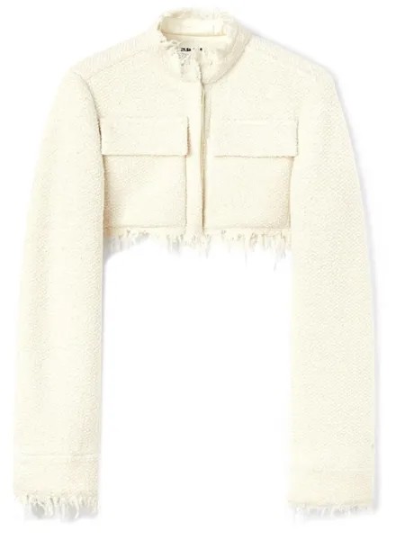 Jil Sander укороченная куртка, белый