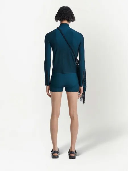 Угловые шорты в рубчик Dion Lee, синие