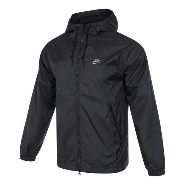 Куртка Nike Club Windbreakers Jacket 'Black', черный