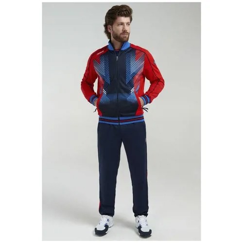 Костюм FORWARD, олимпийка и брюки, силуэт полуприлегающий, размер 2XL, красный