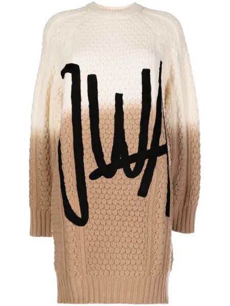 JW Anderson шерстяное платье с логотипом