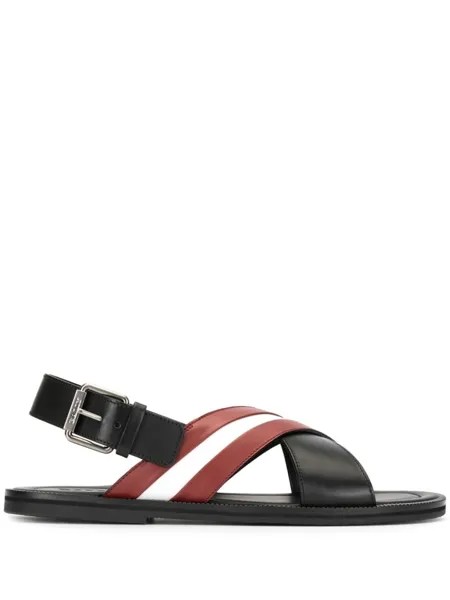 Bally сандалии с логотипом, черный