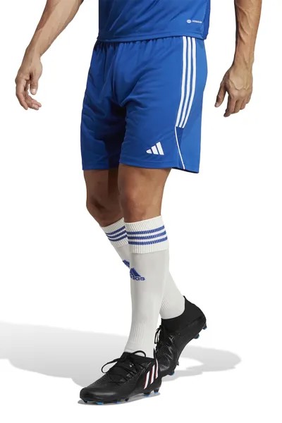 Футбольные шорты Tiro 23 с контрастами по бокам Adidas Performance, синий
