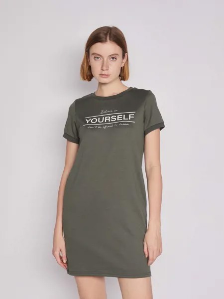 Платье женское Zolla 02213819F132 хаки 3XL