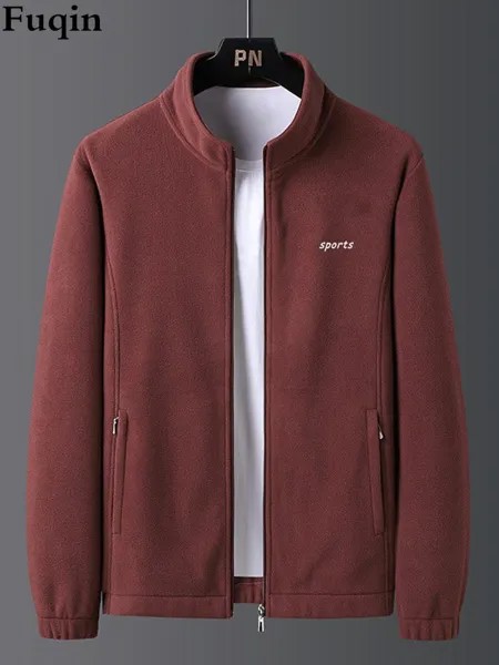 Демисезонная спортивная мягкая куртка для мужчин на молнии, деловая повседневная одежда для гольфа, однотонная мужская бейсбольная куртка,...