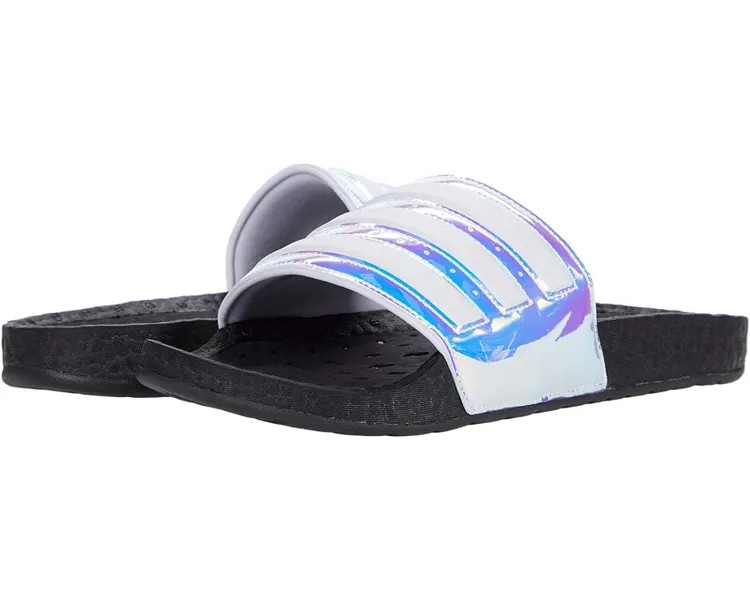 Сандалии Adidas Adilette Boost Slides, цвет Iridescent/White/Black