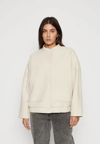 Куртка-бомбер PCAUGUSTA JACKET Pieces, белый перец