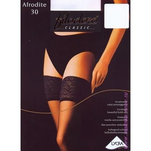 Чулки Filodoro Classic Afrodite, 30 den, размер S, белый