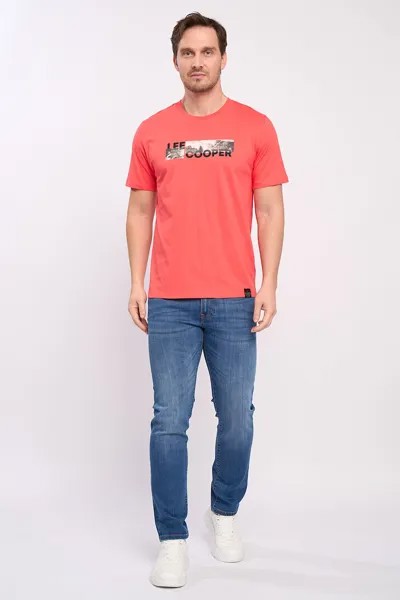 Узкие джинсы с потертым эффектом Lee Cooper, синий