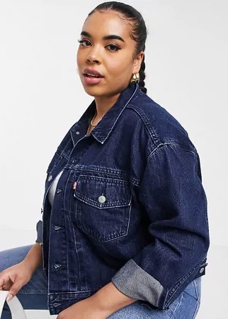Темно-синяя джинсовая куртка Levi's Plus Heritage-Темно-синий