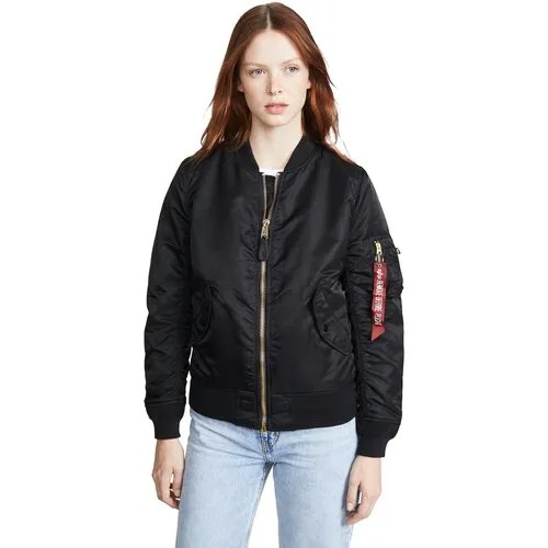 Бомбер  ALPHA INDUSTRIES, размер XS, черный