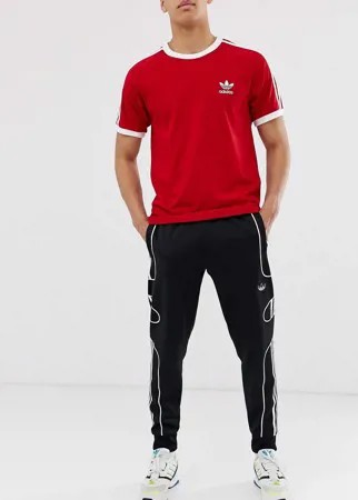 Черные джоггеры с 3 полосками adidas Originals-Черный